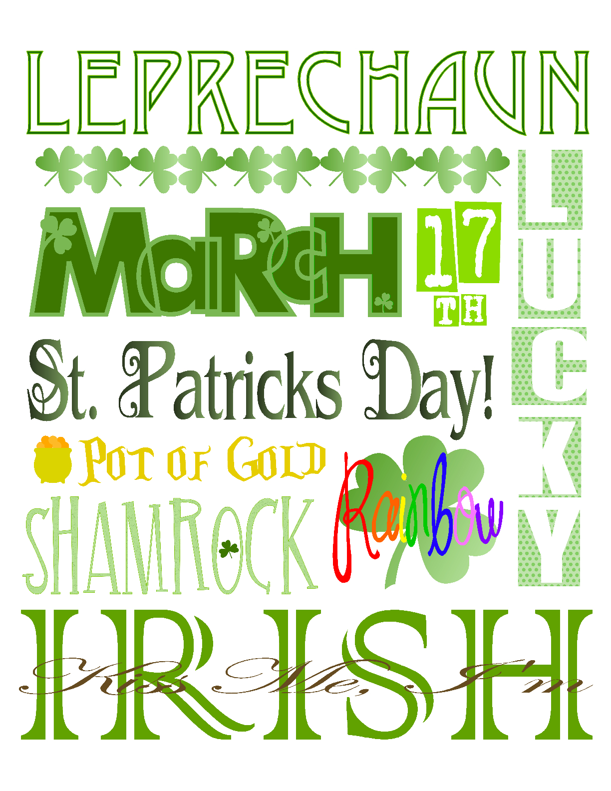 A Little About A LOT St Patrick s Day Printable