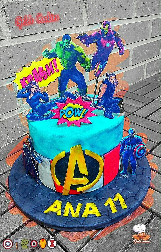 Avengers Cake Cake By Gele s Cookies CakesDecor