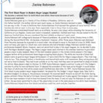 Black History Jackie Robinson 2 Pages Worksheet Free