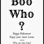 Boo Who Free Printable Halloween Neighbor Gift Idea