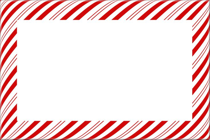 Candy Cane Christmas Borders And Frames Printable 