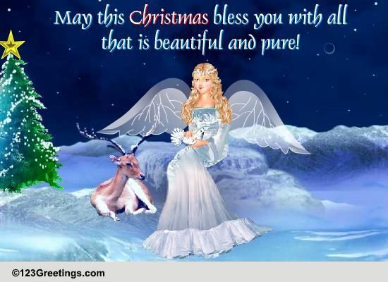 Christmas Angel Cards Free Christmas Angel Wishes 