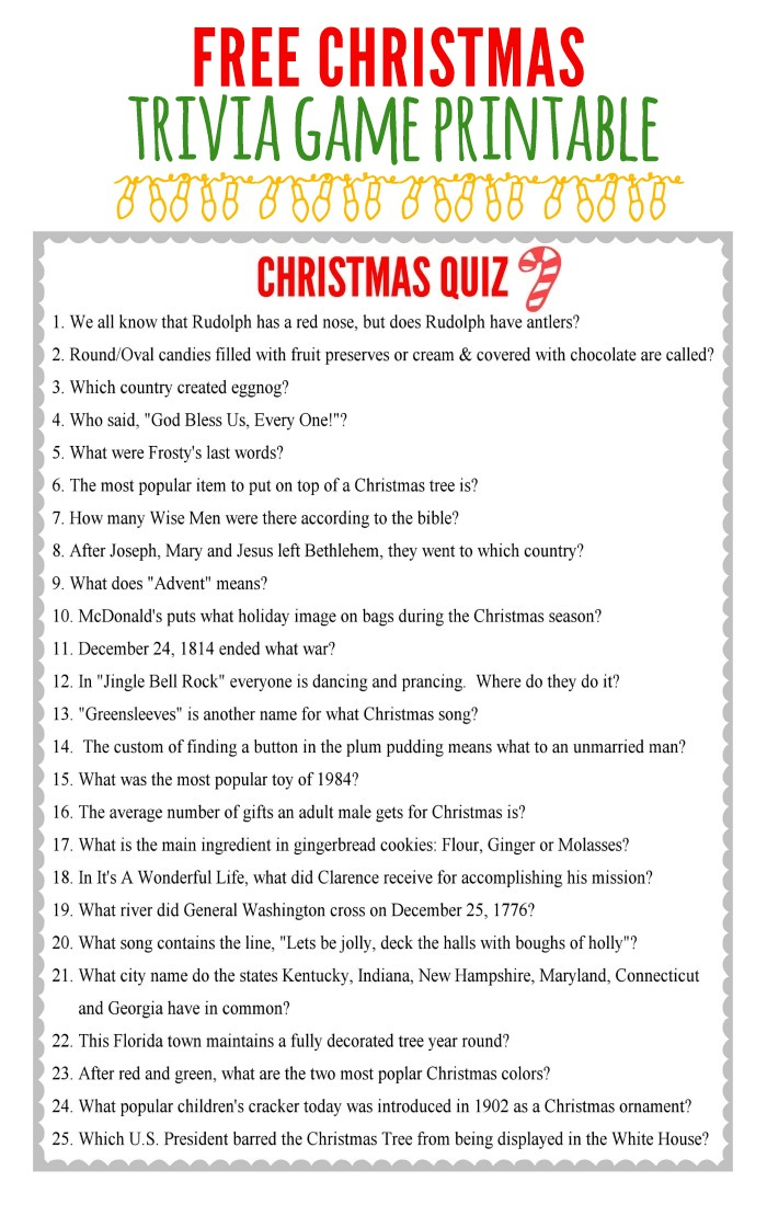 Christmas Charades Game And Free Printable Roundup A