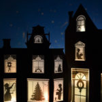 Christmas Silhouette Paper Village With A Printable