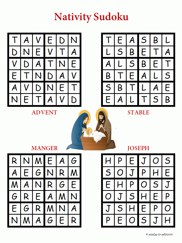 Christmas Sudoku Nativity