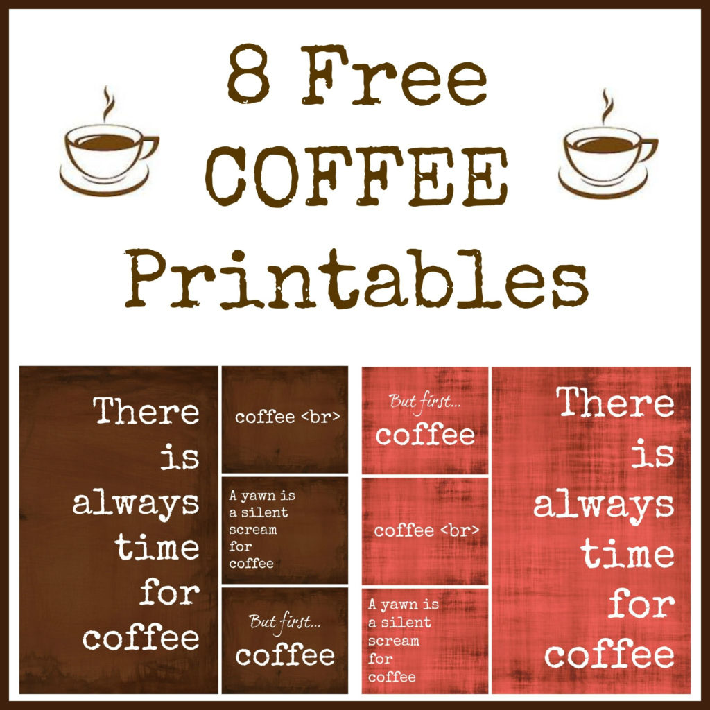 Contact Support Coffee Printables Coffee Theme Coffee