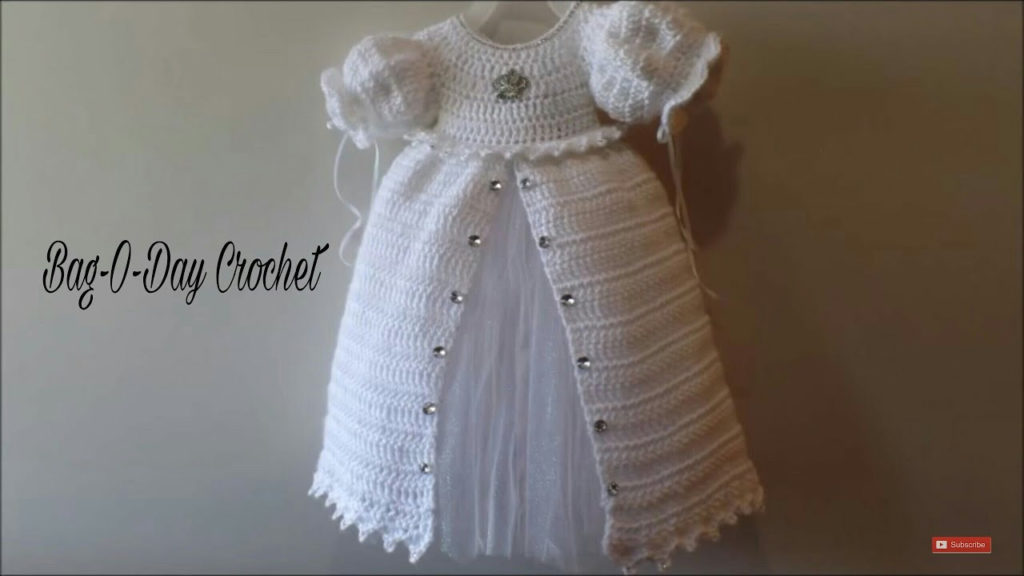 CROCHET How To Crochet Baby Christening Gown Princess