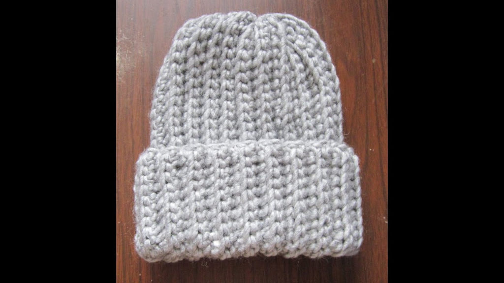 Crochet Ribbed Hat YouTube