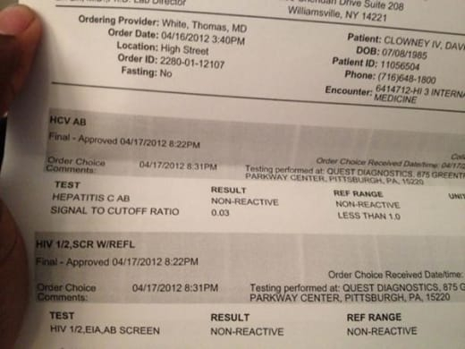 David Clowney Bills WR Tweets HIV Test Results To The 