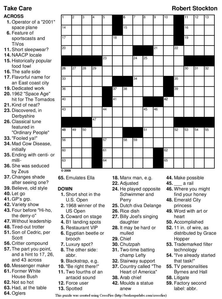 Difficult Thanksgiving Crossword Puzzles Printable