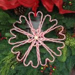 DIY Candy Cane Heart Wreaths