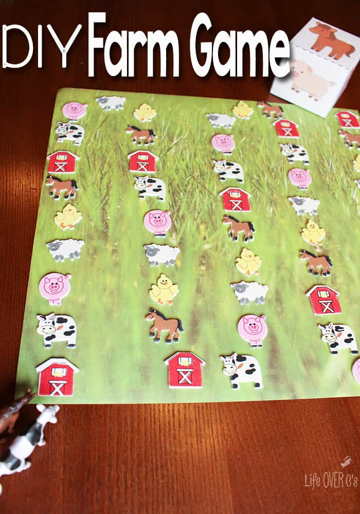 DIY Farm Animal Game With Free Printable