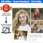 DIY Printable Yearbook Ads Editable Program Recognition
