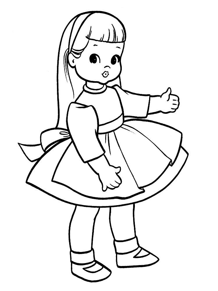 Doll Coloring Pages To Download And Print For Free