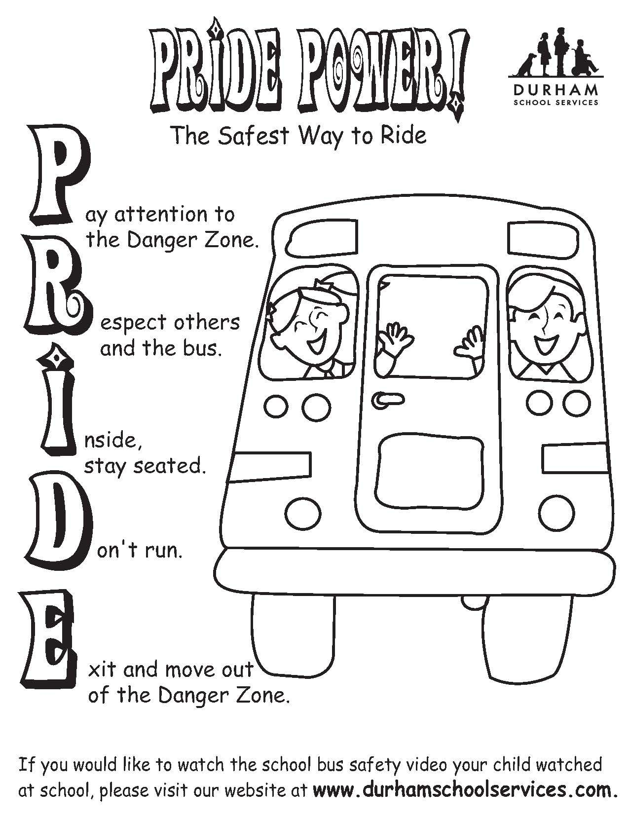 Free Bus Safety Worksheets