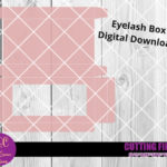 Eyelash Window Box Template Cut File Lash Box Eyelash Box