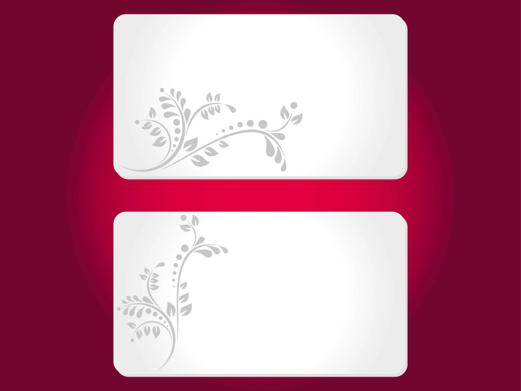 Floral Cards Templates Vector Art Graphics Freevector