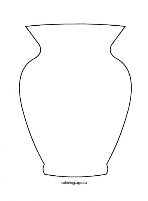 Flower Vase Template For Kids Vase Crafts Mothers Day 