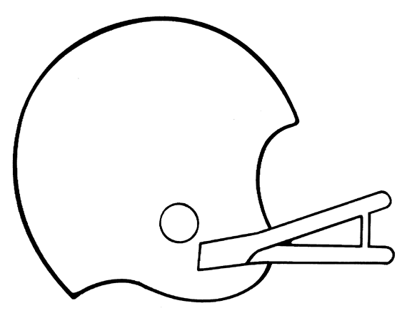 Football Helmet Free Printable Coloring Pages