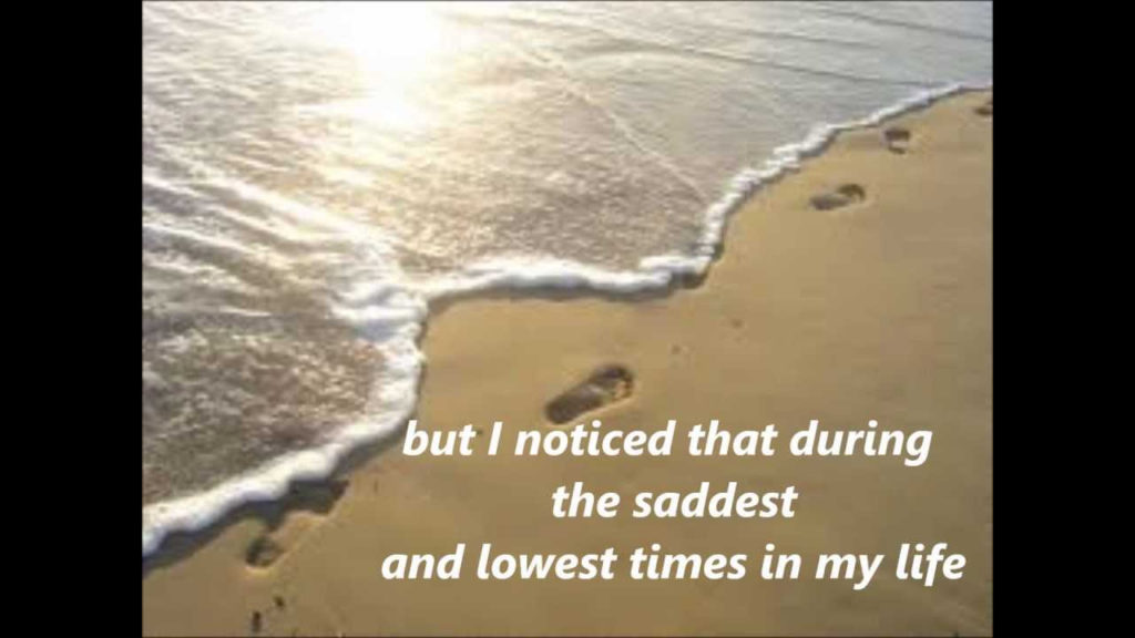 FOOTPRINTS In The Sand With Lyrics YouTube