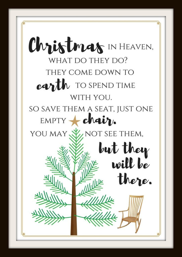 Free Christmas In Heaven Printable You Will Love Simply 