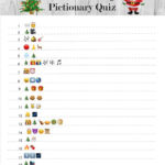 Free Printable Christmas Emoji Pictionary Quiz Emoji