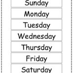 Free Printable Days Of The Week Chart Learning English