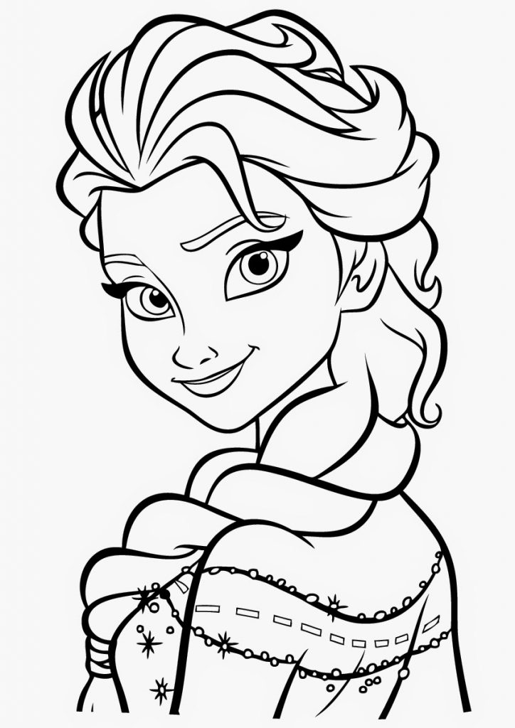 Free Printable Elsa Coloring Pages For Kids Best 