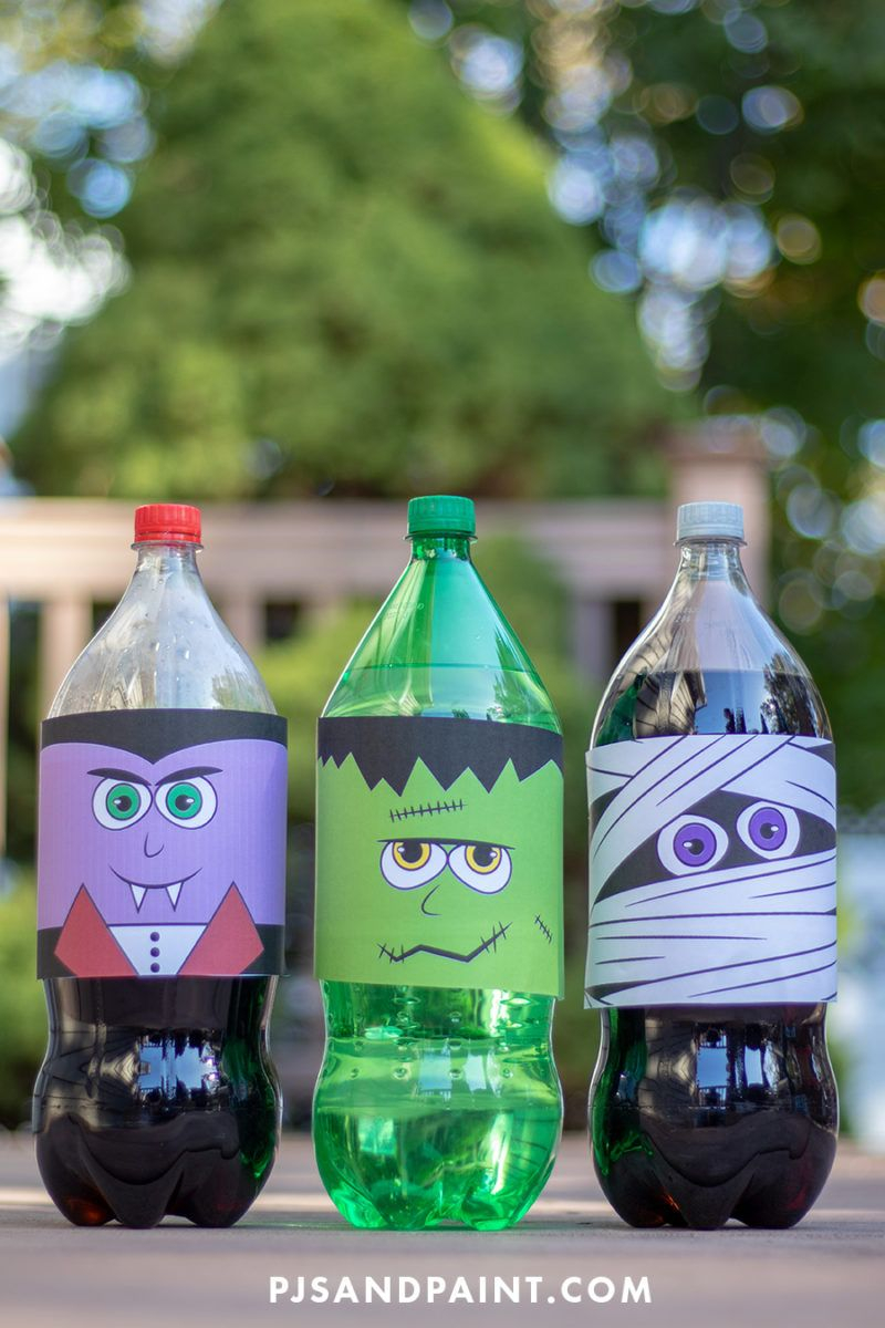Free Printable Halloween Soda Bottle Labels 2 Liter 