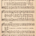 Free Printable Vintage Christmas Sheet Music Hymns Rose
