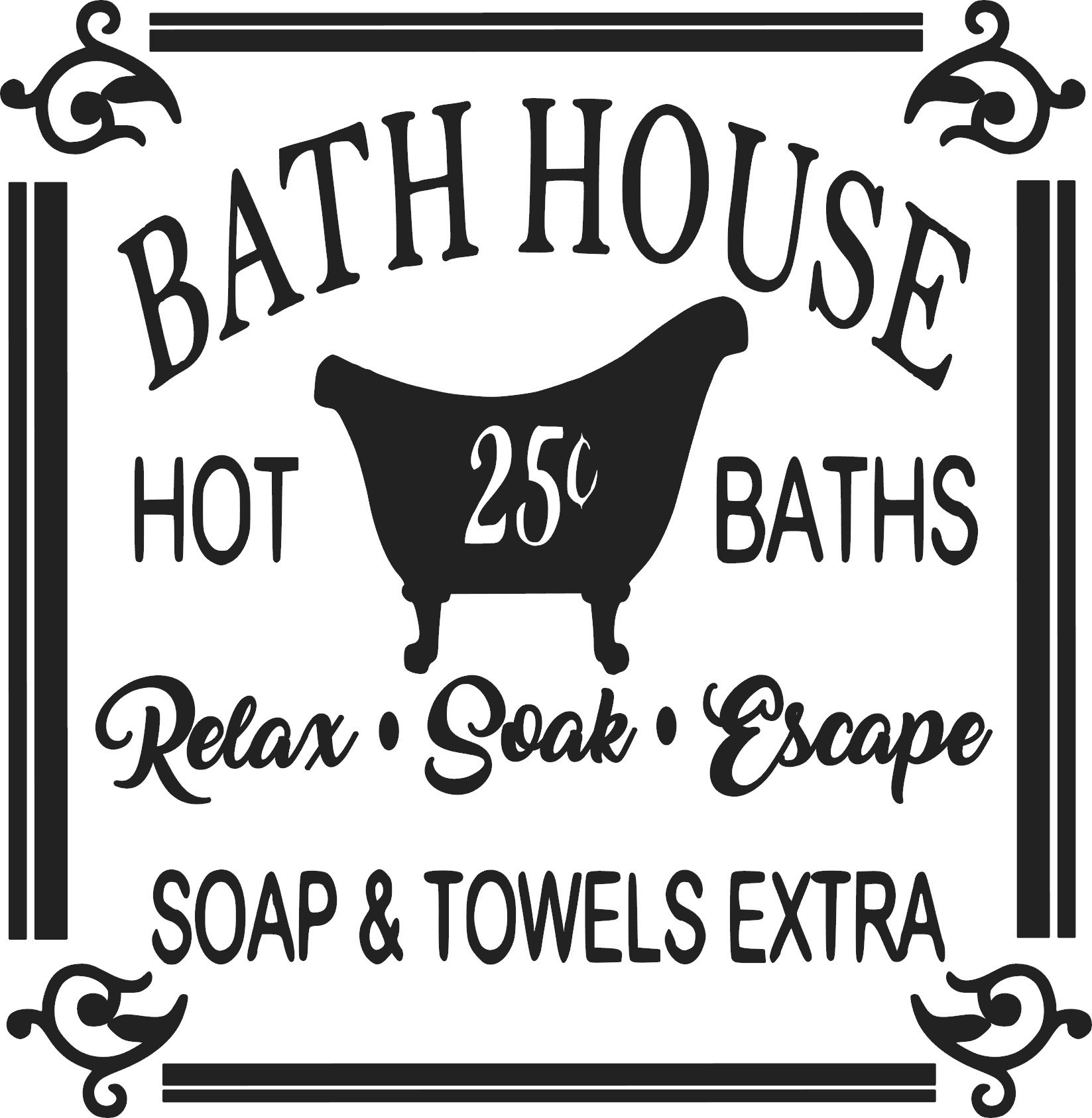 Free Vintage Bath House Sign File Jpg Png Studio3 Svg 