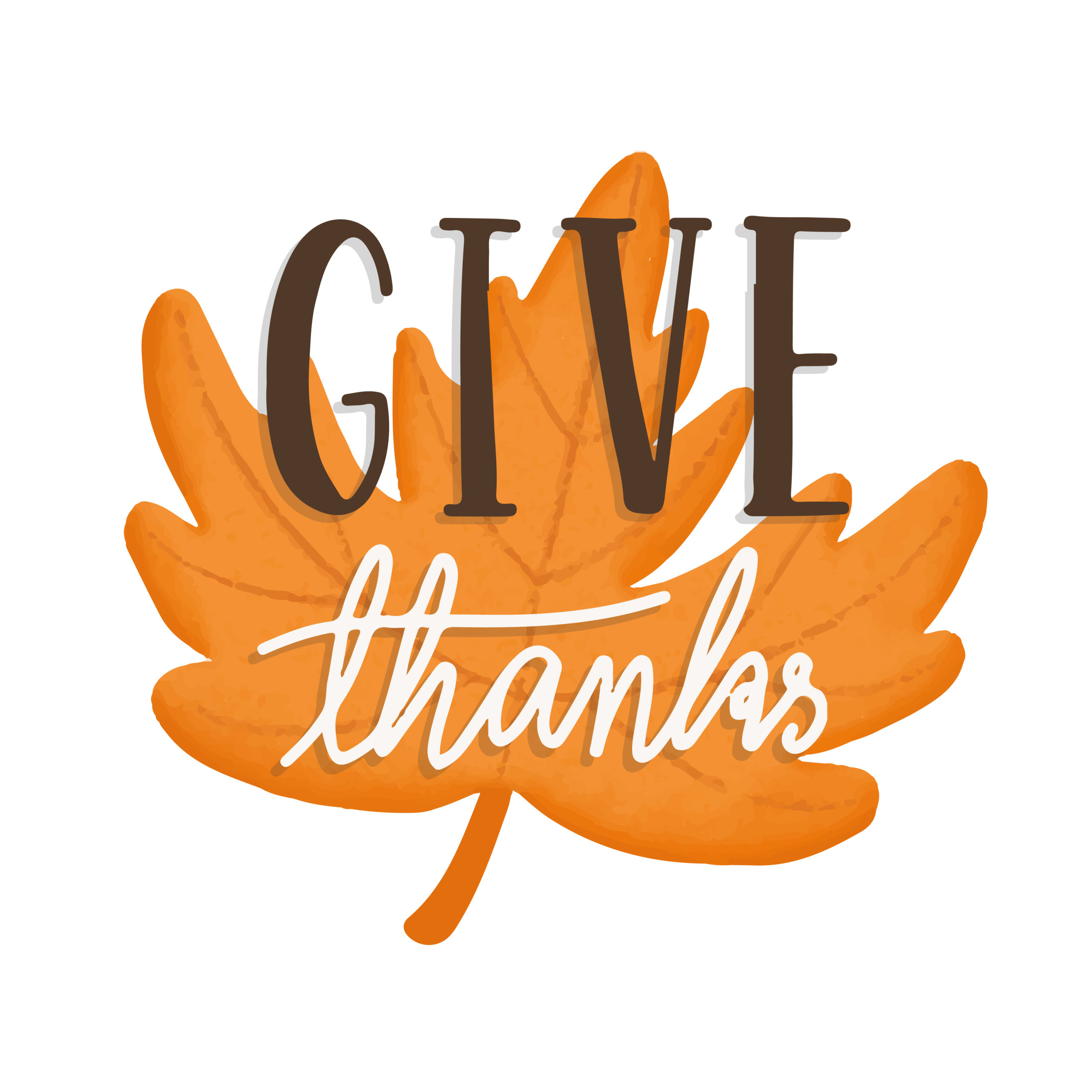 Give Thanks Thanksgiving Holiday Illustration Download 