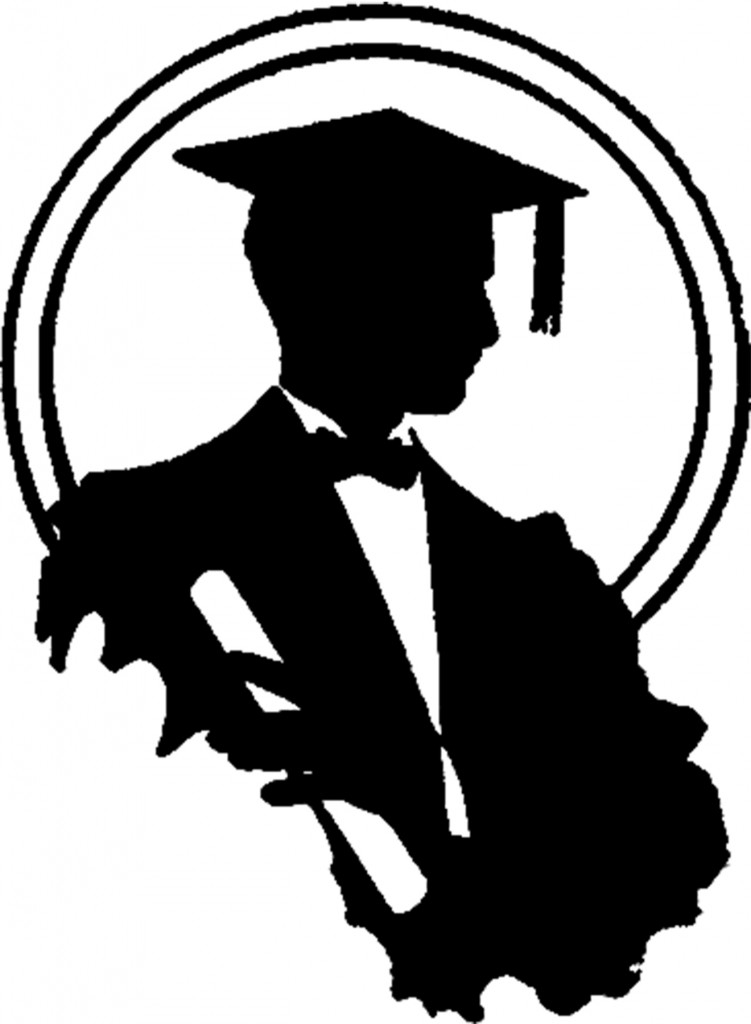 Graduation Silhouette Image Young Man The Graphics Fairy
