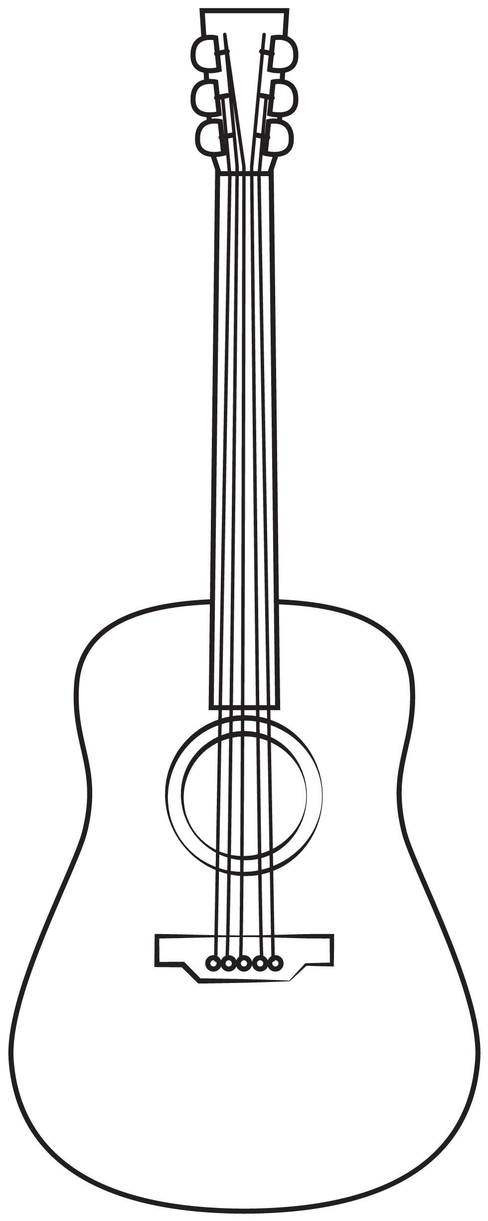 Guitar Printable Template Free Printable Papercraft