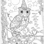 Halloween Owl Coloring Pages Coloring Home