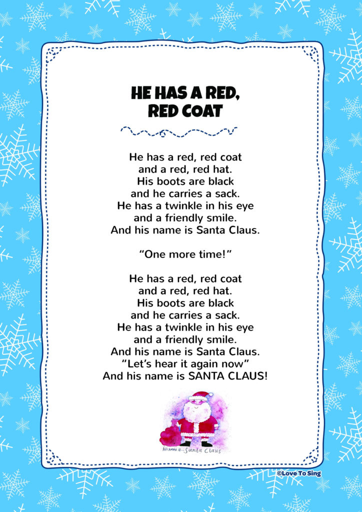 He Has A Red Red Coat Kids Video Song With FREE Lyrics 