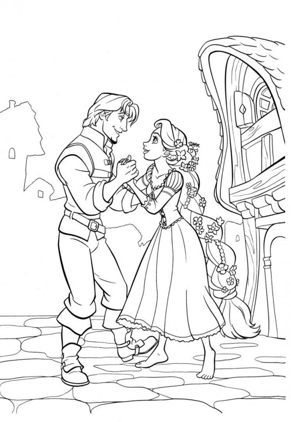 Im genes Para Pintar De Rapunzel Colorear Im genes