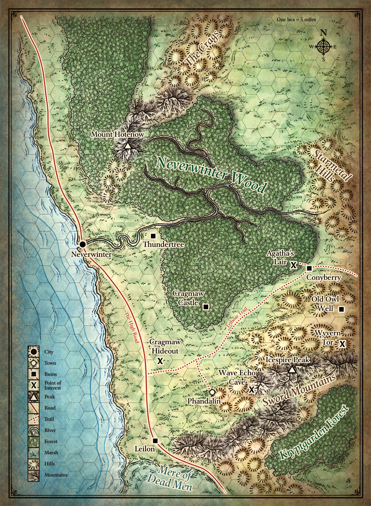 Image 37609 Dnd Forgotten realms Map Neverwinter Phandalin