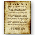 Inspiration Invictus Poem William Ernest Henley Poems