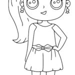 Jojo Siwa Kawaii Cute Girl Coloring Pages Printable