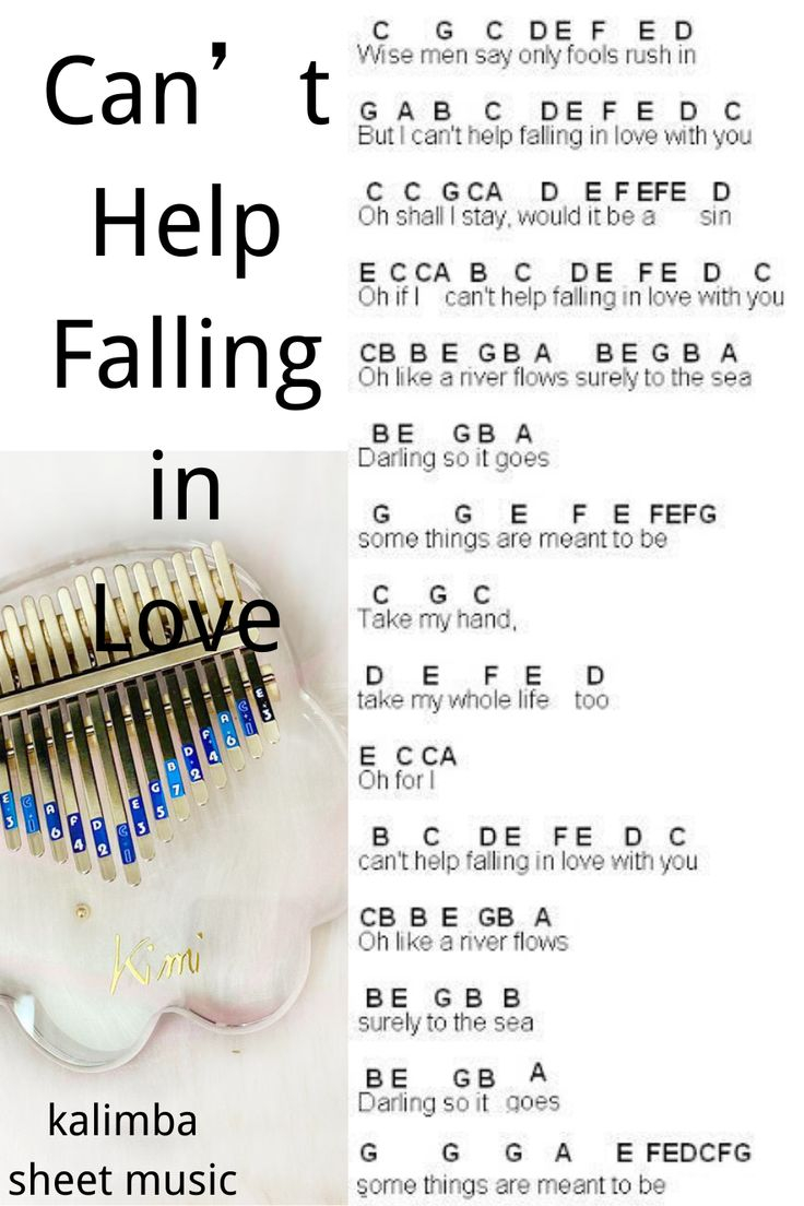 Kalimba Sheet Music 17 Key In 2020 Thumb Piano Piano