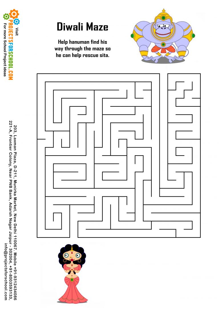 Kids Science Projects Diwali Maze Free Download