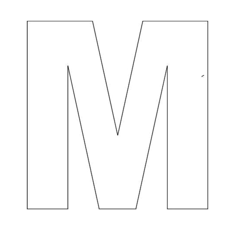 Letter M Template Printable