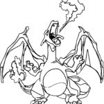 Mega Charizard Coloring Page Best Quality Sheets