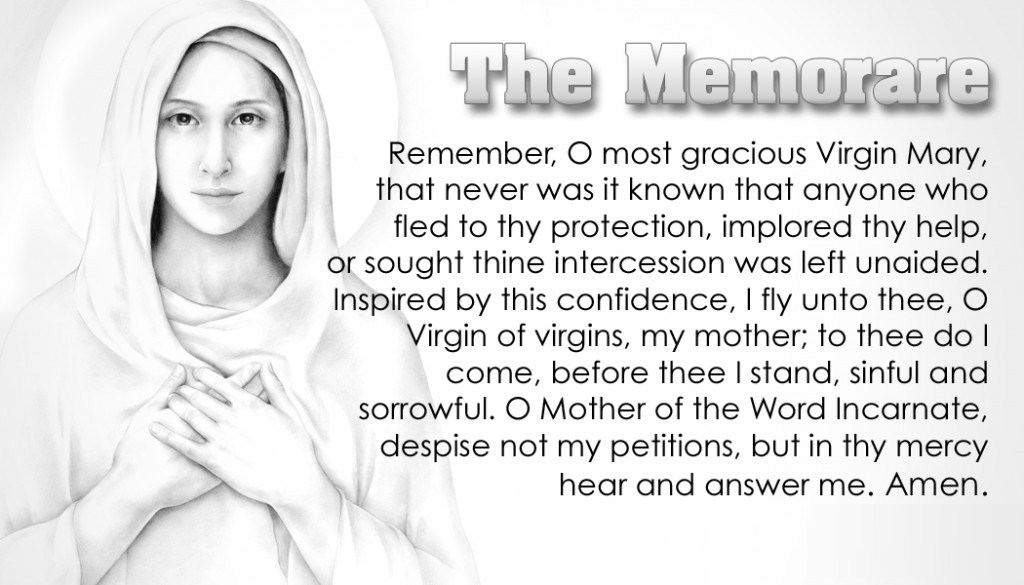 Memorare Prayer Card Jesus Christ Wallpapers Christian 