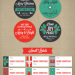 Merry Christmas Labels By Little Paper Sparrow