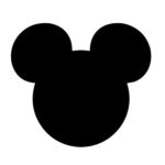 Mickey Mouse Head Mouse Ears Stencil Made From 4 Ply Mat