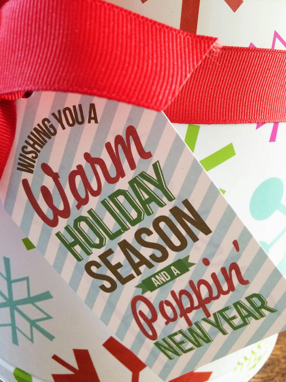 Nellie Design Free Printable Popcorn Holiday Gift Tag