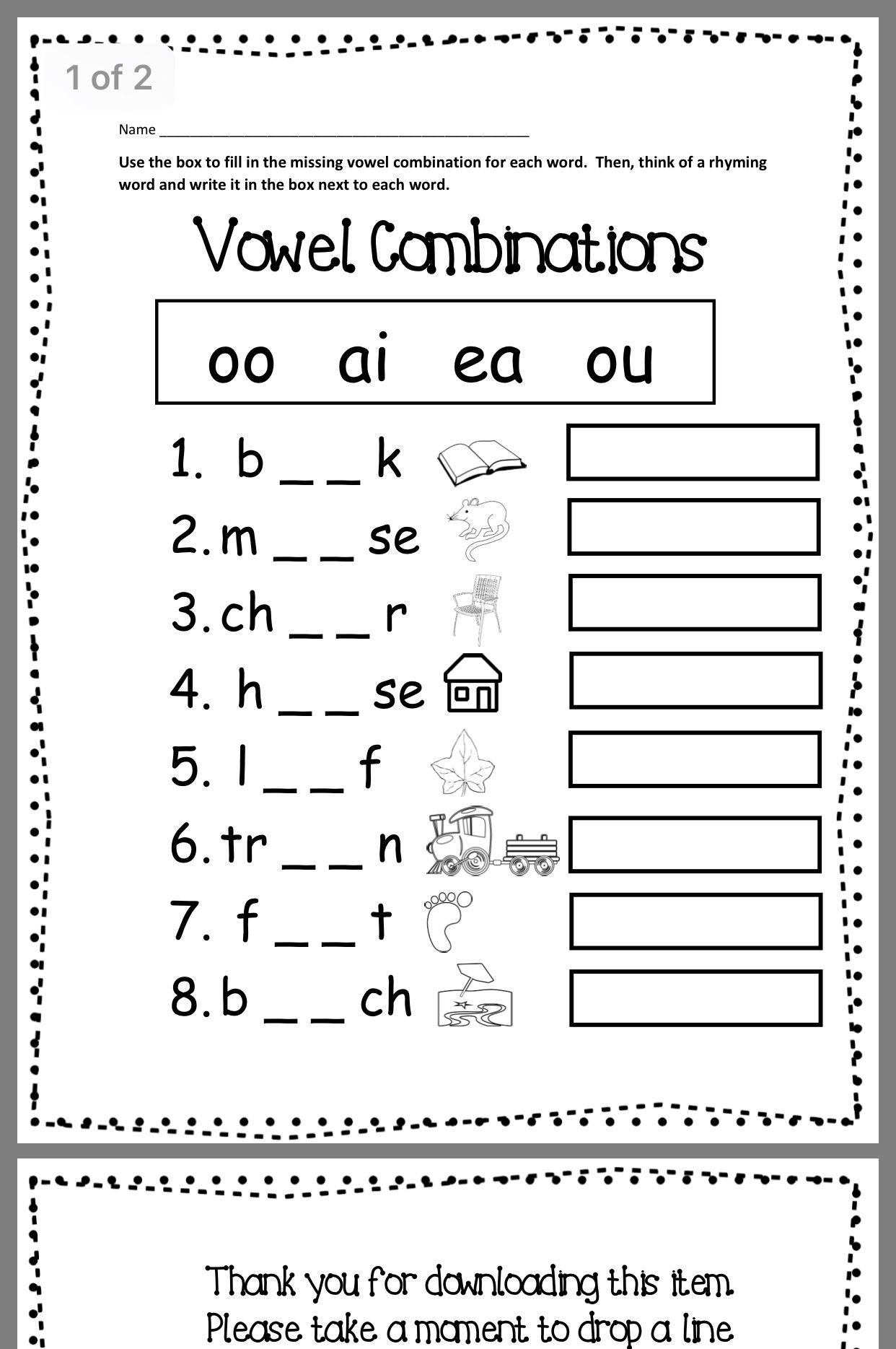 Phonics Word Recognition Second Grade Phonics Worksheets 