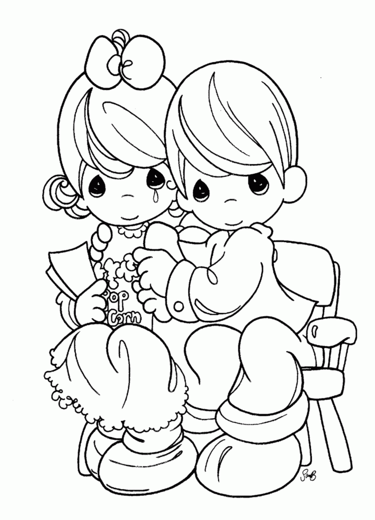Precious Moments For Love Coloring Pages Disney